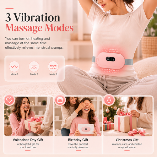 Portable Heating Pad for Period Cramps & Back Pain